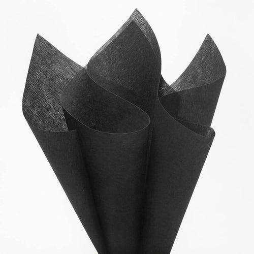 Tissue Non-Woven Bouquet Sheet-Black | Pack of 10