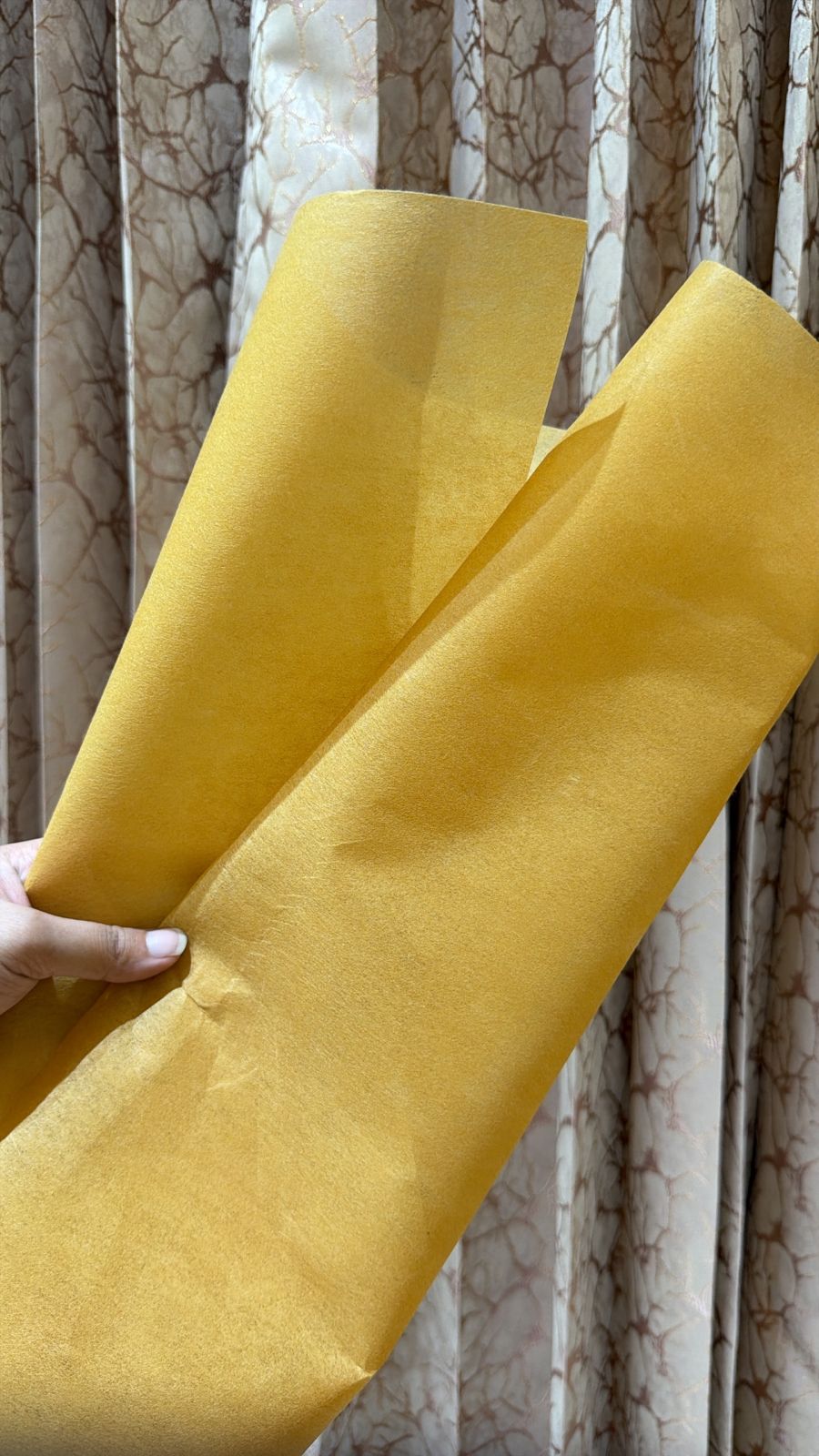 Tissue Non-Woven Bouquet Sheet – Yellow | Pack of 10