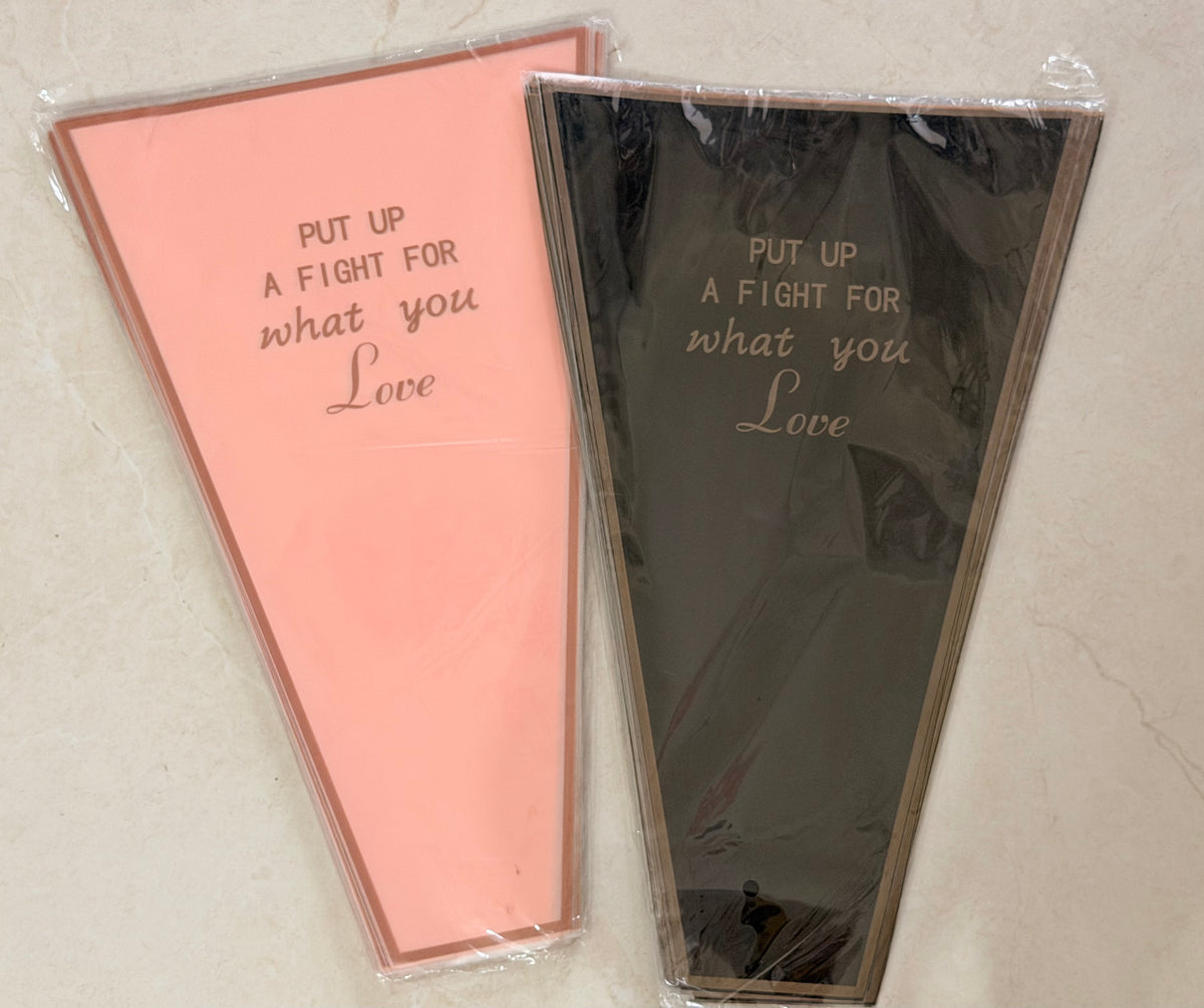 Bouquet Sleeves (Love) |50 PCS